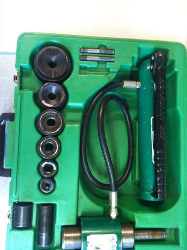 Greenlee slug buster 7306sb knockout punch and hydraulic driver set  1/2&#034; - 2&#034; for sale