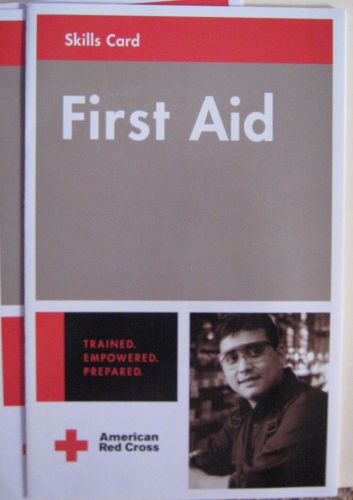 American Red Cross  First Aid Safety     SKILLS CARD   3/Cards Slightly USED