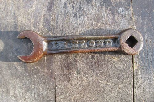 Vintage fire hydrant wrench cast iron tool logo  le. blohd for sale