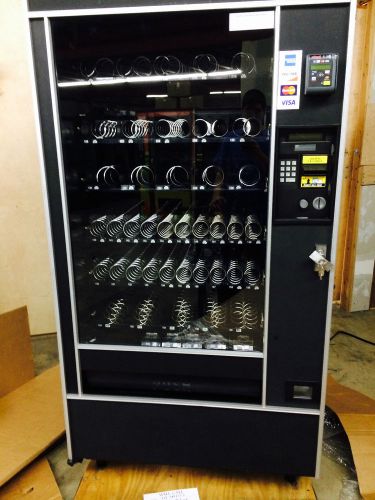 Automatic products 123 snack vending machine new paint led lights credit cards for sale