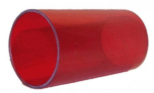 48&#034; Polycarbonate Round Tube (Red) - 1.75&#034; ID x 1.9&#034; OD x 1/8&#034; Wall