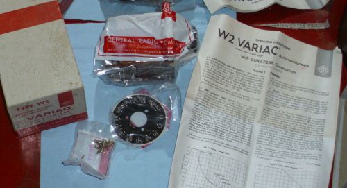 One original general radio type w2 variac- panel mount - new in box for sale
