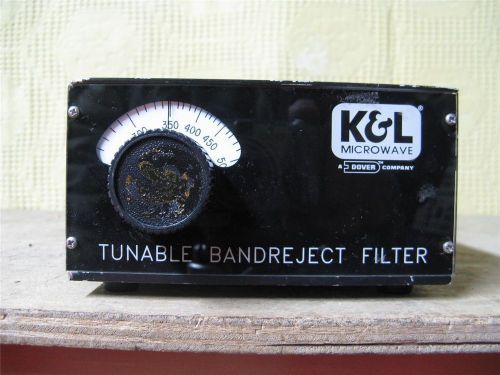 K&amp;L TUNEABLE BANDREJECT FILTER 250 MHz-500 MHz 3TNF-250/500-N/N