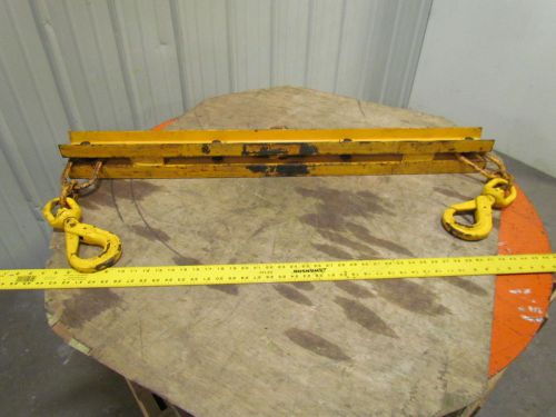 Brehob fix 158 2500 lb capacity 45&#034; lifting beam spreader bar w/swivel hooks for sale