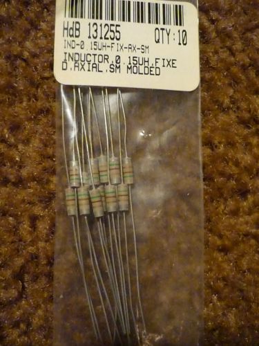 New Old Stock Lot of 10 15 uh Axial Inductor Sealed Original Package