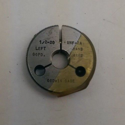 Go thread ring gage .500-20 unf-2a lh .4662 for sale