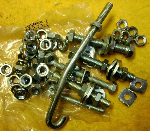 DE-STA-CO CLAMP SPINDLES NUTS WASHERS &amp; J HOOK (QTY.46) #1934