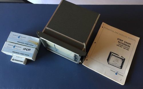 HP Agilent 680 Strip Chart Recorder w/ Manual and 32chart roll