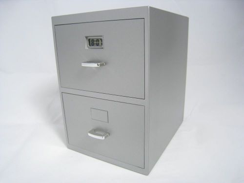 Miniature File Cabinet for Business Cards with Built-in Digital Clock  PI-9617
