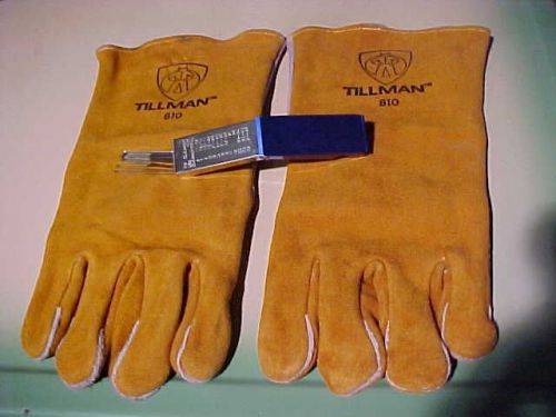 Tillman 810 Leather Welding Gloves &amp; Torch Tip Cleaner New