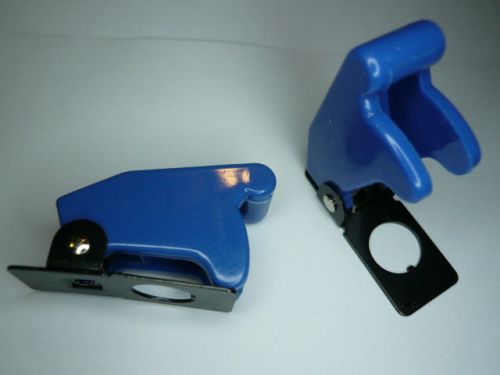 1 blue plastic safety flip cover for toggle switch