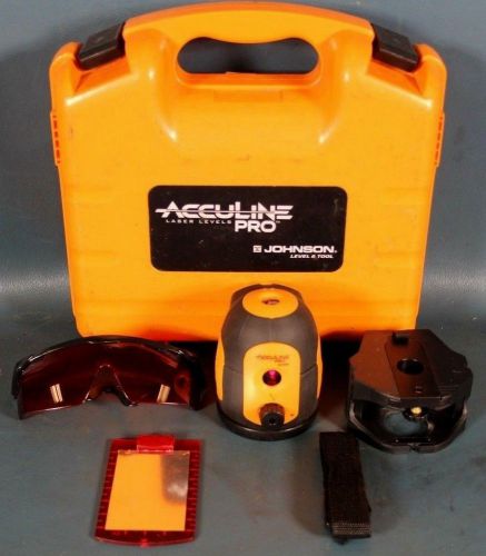 Johnson Acculine Pro 40-6680 Self-Leveling Laser Level Kit in Case