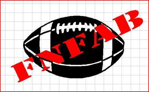Foot ball CNC ready dxf format clip art for plasma, laser