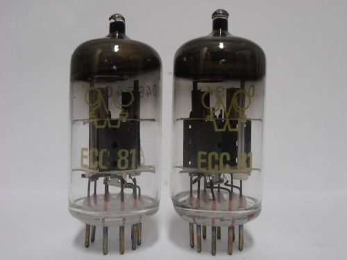 2 x RFT ECC81 Vintage Vacuum Double TriodeTubes // NOS !! SAME CODE