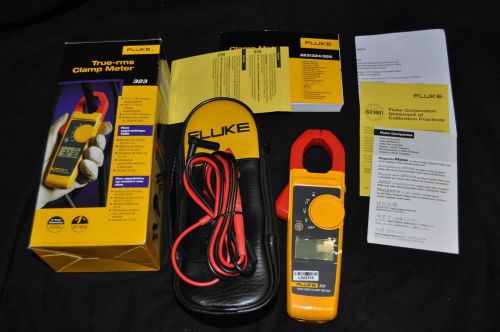 Fluke 323 true-rms clamp meter with soft case and manual for sale
