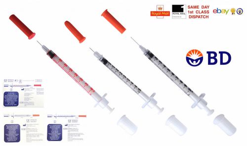 1 50 100 bd micro-fine plus insulin syringes choice of 3 sizes fast shipp cheap for sale
