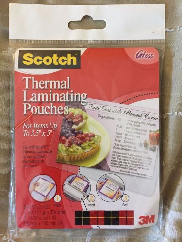 Thermal Laminating Pouches 3.5 X 5 Pouches 25