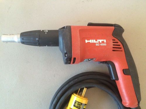 HILTI SD4500 SCREWDRIVER with NEW 12 Foot CORD with Standard Plug &amp; ect.