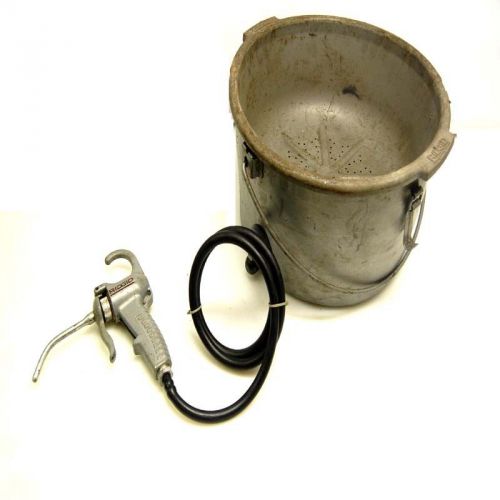 Ridgid 418 hand held oiler w/heavy duty metal drip pan &amp; bucket for sale