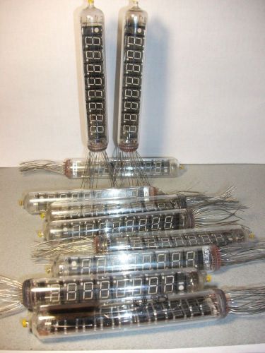Russian VFD Tubes IV-18 for CLOCK DIGIT DISPLAY.Lot of 4.