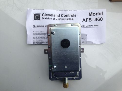 Cleveland controls model AFS-460 adjustable set pt air pressure sensing switch