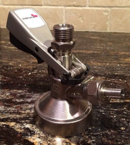 Brand new micro matic &#034;g&#034; system beer keg coupler with ergo lever handle for sale