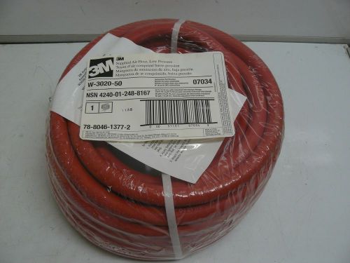 NEW 3M W-3020-50 SUPPLIED AIR HOSE LOW PRESSURE 50 FOOT WITH FITTINGS