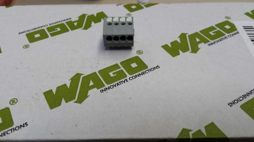 New lot of 80 pieces of wago 805 4 pole 3.5mm pcb terminal block (p6b10) for sale