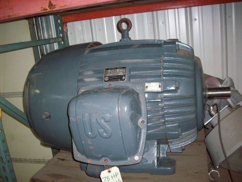75hp us electric rebuilt motor 444us frame fan cooled 1770 rpm for sale