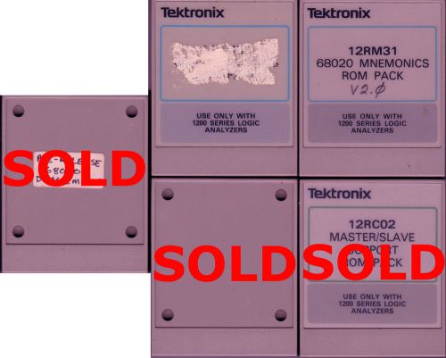 Tektronix 1240/1241 logic analyzer rom pack, choose your microprocessor support! for sale