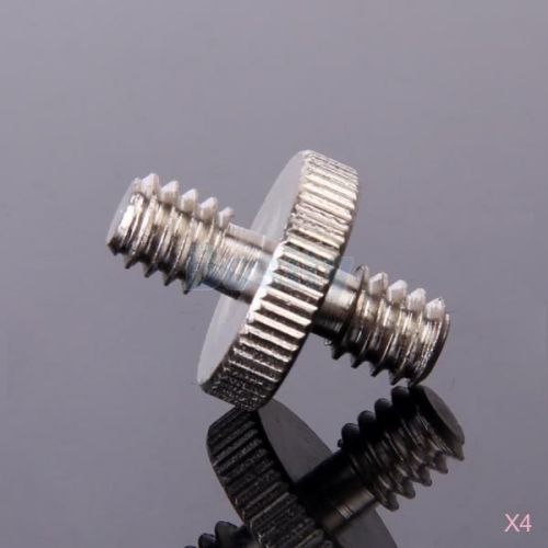 4x 1/4&#034; Male to 1/4&#034; Male Threaded Convert Screw Adapter for Tripod and Head