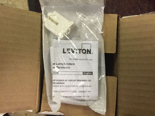 QTY-5 - Leviton T8 T12 Fluorescent Lamp Holder Medium Bi-Pin G13 13661-SWP