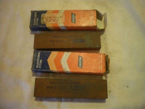 2 - vintage norton sharpening stone mb24 india #85590-7 4&#034;x1&#034;x1/2&#034; for sale