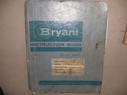 Bryant Vertical Centalign &#034;C&#034; Instruction book