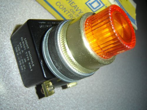 Square D 9001 K-2L1A illum. Push Button Series B Amber Lens Transformer type