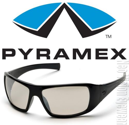 Pyramex Goliath Indoor Outdoor Clear Mirror Safety Glasses Sun Motorcycle Z87+