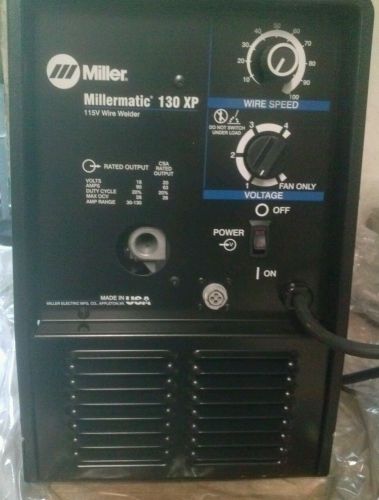Millermatic 130xp cv-dc welding power and 10a gun / 115v wire welder. for sale