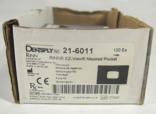 Dentsply Rinn 21-6011 EZ-View masked pocket dental xray film mounts