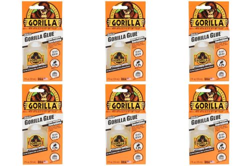 Gorilla glue white 237j 2 oz bottle, dries white and 2 times faster-6-pack for sale