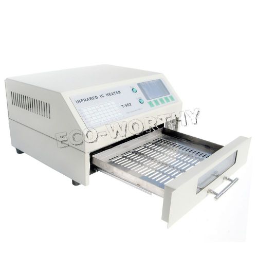 T962 Infrared IC Heater auto Reflow Oven SMD solder BGA windowed drawer180x235mm
