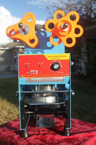NEW SEMI AUTOMATIC PP CUP SEALING MACHINE, MODEL ET-A9, 110V SEAL