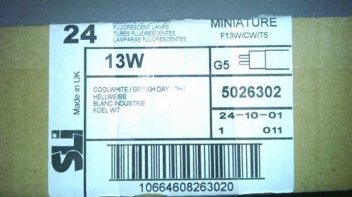 Twenty Two F13W/CW/T5 fluorescent lamps, NIB