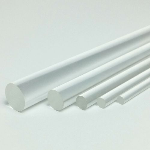 6mm Diameter Perspex Acrylic Clear Plastic Round Rod Bar 300mm Long PMMA