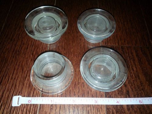 lot 4 solid  glass stopper lab glass Pyrex laboratory chemistry apothecary