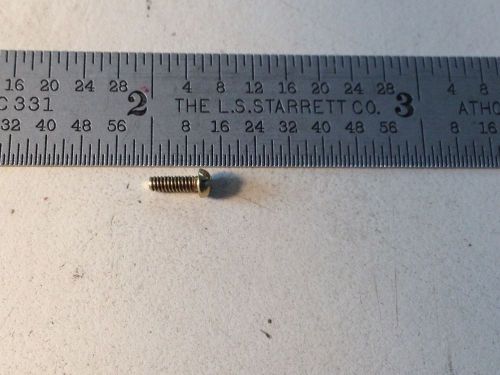 0-80 brass round head machine screw 50 pcs 3/16&#034; long for sale