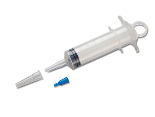 Irrigation catheter syringe w/catheter tip,  control thumb plunger 60cc sterile for sale