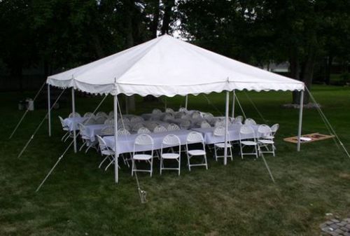 13139 70 Guest Rental Package, Tent, Tables, Chairs - 24 hour Rental 13139