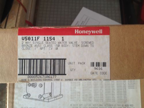 HONEYWELL V5011F-1154-1 2 way seated water valve bronze