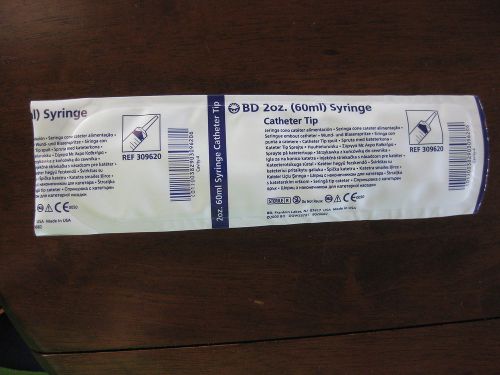 BD Catheter Tip Syringe 2oz with cap 60mL Box of 34 #309620 Jello Shots