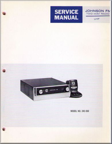 Johnson Service Manual UHF 242-550 RADIO
